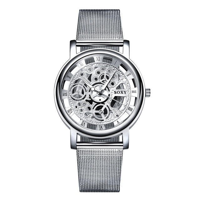 Fashion SOXY Watch Silver & Golden Men Watch