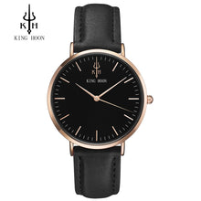 Load image into Gallery viewer, KING HOON Brand Leather Analog Quartz Watch Men