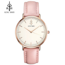 Load image into Gallery viewer, KING HOON Brand Leather Analog Quartz Watch Men