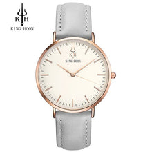 Load image into Gallery viewer, KING HOON Brand Leather Analog Quartz Watch Men