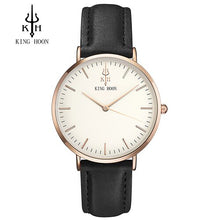 Load image into Gallery viewer, KING HOON Brand Leather Analog Quartz Watch Men