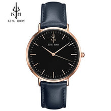 Load image into Gallery viewer, KING HOON Brand Leather Analog Quartz Watch Men