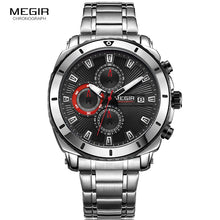 Load image into Gallery viewer, MEGIR Men's Stainless Steel Quartz Formal Dress Watche