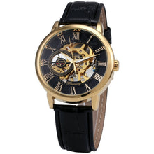 Load image into Gallery viewer, Black Gold Men Mechanical Watch