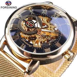 Forsining  Skeleton Sport Mechanical Watch