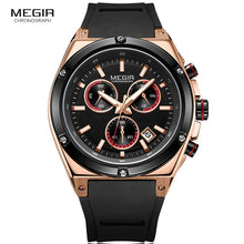 Load image into Gallery viewer, Megir Sports Silicone Chronograph Quartz Watches
