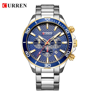 Mens Watches  CURREN Chronograph and Date