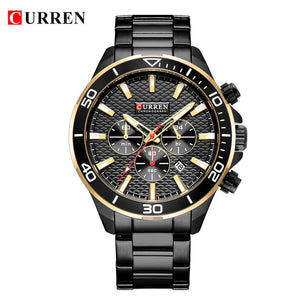 Mens Watches  CURREN Chronograph and Date