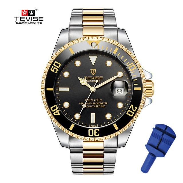 Tevise Men Mechanical Watch Bronze Emporium Watch Store