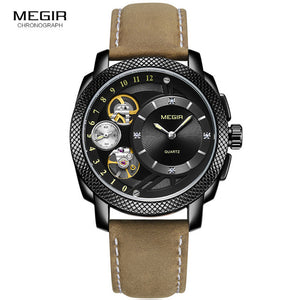 Megir Men's Steel Quartz Watches
